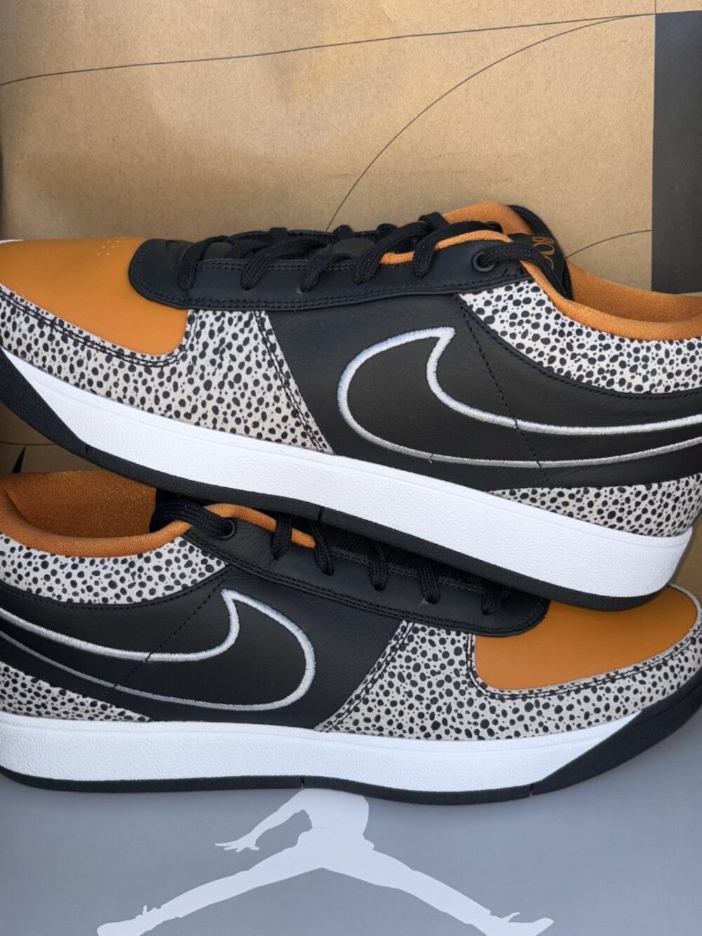 NEW Nike Book 1 Air Safari Black-Monarch-Black HV2096-001 Men Size 16 - Picture 2 of 8